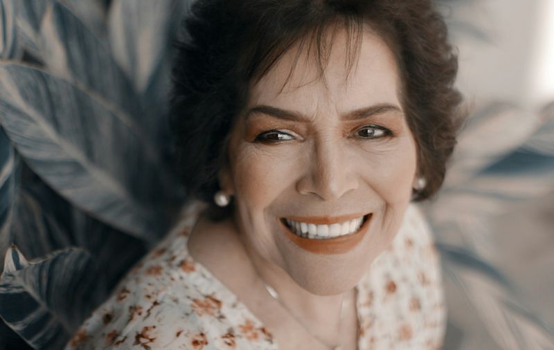 Woman with a bright, joyful smile
