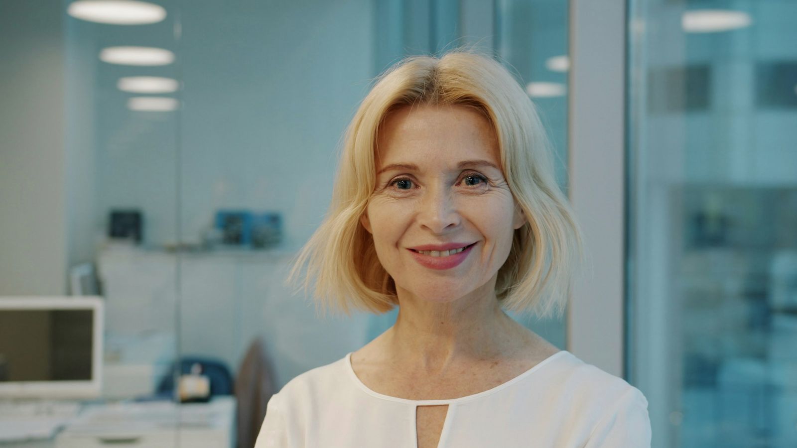 Polished, smiling professional woman